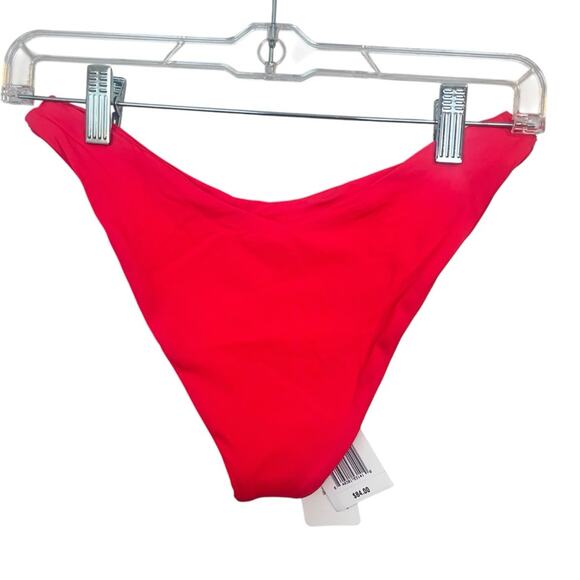 NWT l*space Cabana Bikini Bottom in Hot Cherry sz L Cheeky Summer Beach Vacation - Picture 6 of 10